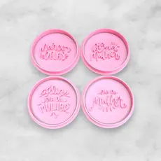 Cortador de Biscoito Dia das Mulheres  - Mulheres Março Redondo Molde Biscuit Pasta Americana