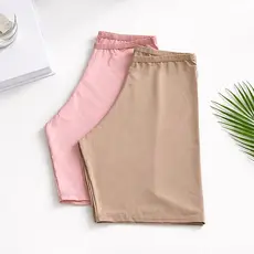 3 Short íntimo Anágua longo Chocolate Nude MicroFibra