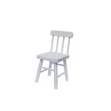 Cadeira Infantil em MDF 23cm de Altura Branco