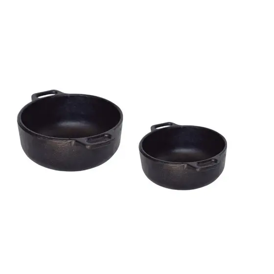 Cumbuca de Ferro 450 ml com Tampa de Vidro