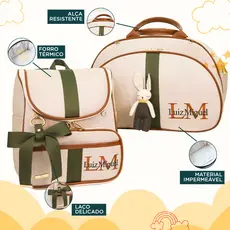 Bolsas Maternidade 2 Peças Bolsa e Mochila Personalizado Térmica Impermeável, Coleção Berlim