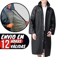 Capa De Chuva Adulto Reforçada Corta Vento Jaqueta Impermeável Obras