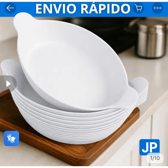 Kit  De 3 á 10 petisqueira barquinha canoa petiscos churrasco festa frios para servir amendoim caldo branca