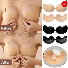 [ Sutia Adesivo Manga Invisivel Levanta ] Peitos Seio Push Up Silicone Ajustável -Vários Modelos