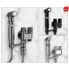 [ Ducha Higiênica ] Cromada com Registro Duplo | Kit Completo para Banheiro| Fácil Instalação