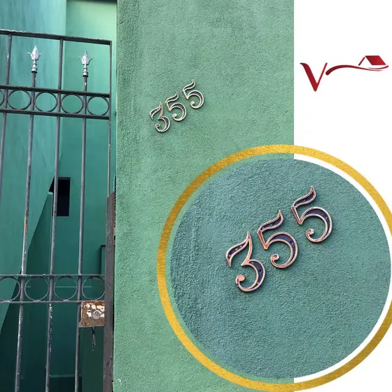 Números e letras para casa, residência, fachada, porta, numero, endereço