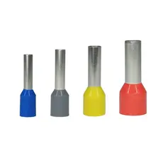 Kit Terminal Conector Tubular Ilhós 2,5/4/6/10mm - 700un Elétrico Tubo Ilhos Tubolar Isolado Pré Isolado Conectores