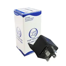 2 Unidades Relé Auxiliar Automotivo 4 Pinos Com Suporte 12v 40a Fixação Uso Geral