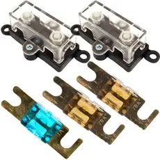 KIT 2 PORTA FUSÍVEL SOM AUTOMOTIVO MIDI + 2 FUSÍVEIS 70 AMP E + 1 FUSÍVEL 60 AMP