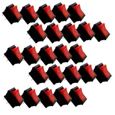 Kit 25 Interruptores Chave tic tac Kdc 2 Term. OnOff 2 Posi. Liga Desliga Botão Gangorra KCD1-101 VM