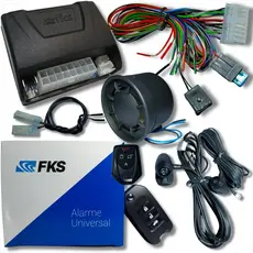 ALARME AUTOMOTIVO COMPLETO CHAVE CANIVETE E BLOQUEADOR LINHA HONDA FIT CITY CIVIC CRV UNIVERSAL