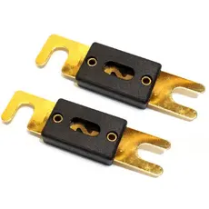 2 Fusivel Faca 200 Amperes ANL Grande Som Automotivo 200A Som Automotivo Módulo Proteção Bateria Sistema Elétrico