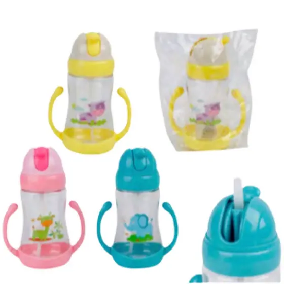 Copo Infantil com Alça e Canudo Retrátil 450ml - COP-87