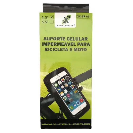 Suporte Veicular Impermeável para Moto - XC-SP-05  - Ótima QUalidade - Suporte de Celular Impermeável para Bicicleta e Moto