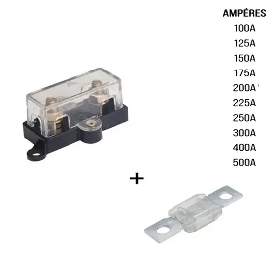 Porta Fusível Potencia Mega Automotivo + Fusível 1004 / 1006