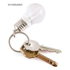Kit 30 Chaveiros Led Lampada Led Brinde Empresas Lembrancinha Festas