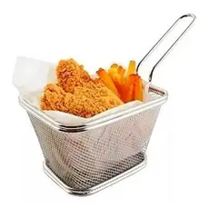Cesto Servir Porções Lanches Batata Fritas Petiscos Restaurante