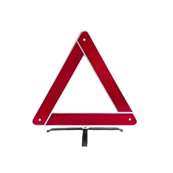 Triangulo Para Carro Sinalização De Segurança Base de Metal Sinalizador Automotivo