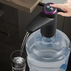 Bomba Galão Água  Garrafa Filtro Dispensador Automática Recarregável Elétrico Puxador Tampa Casa