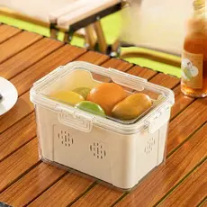 Cesto Organizador Balde Pote Vasilha Geladeira Armazena Alimento Armário Cozinha Caixa Utensílios