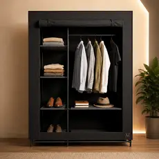Guarda Roupa Solteiro Barato Simples Portátil em TNT Organizador Prático Compacto Ideal para Quartos Pequenos