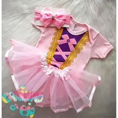 Kit Completo Body Mesversário Bebê Menina - Princesa Aurora (A Bela Adormecida)