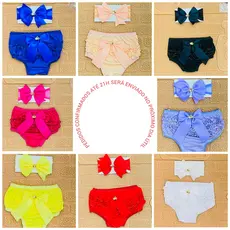 Calcinha Bunda Rica + Laço Bebê Menina - Escolha a variação
