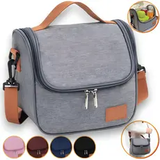 Bolsa Térmica Feminina Masculina Porta Marmita Lanche Bebida Lancheira Estudante Portátil Trabalho Fitness