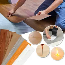 36PÇS Piso Vinílico 5㎡Autocolante Adesivo Madeira Régua Lavável Moderno Antiderrapante 91cm x 15cm