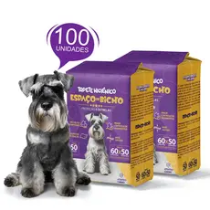 Tapete Higiênico Espaço De Bicho 100 Unidades Para Cães 50x60cm Envio Imediato
