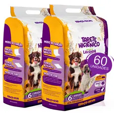 Super Promoção tapetes higiênicos Espaço De Bicho Lavanda para cães good pad 80x60 - com 60 unidades