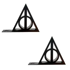 2 Suportes Para Varinhas Reliquias da Morte Saga Harry Potter Hogwarts