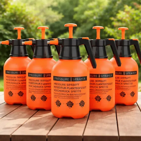 Kit 05 Pulverizador Spray Alta Pressão 1,5 L ou 2L Borrifador Jardinagem, Limpeza, Horta e Veículos