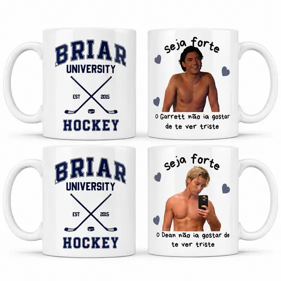Caneca Personalizada Off Campus | Garret, Dean, Logan e Tucker  Não Ia Gostar de te ver triste - presente criativo