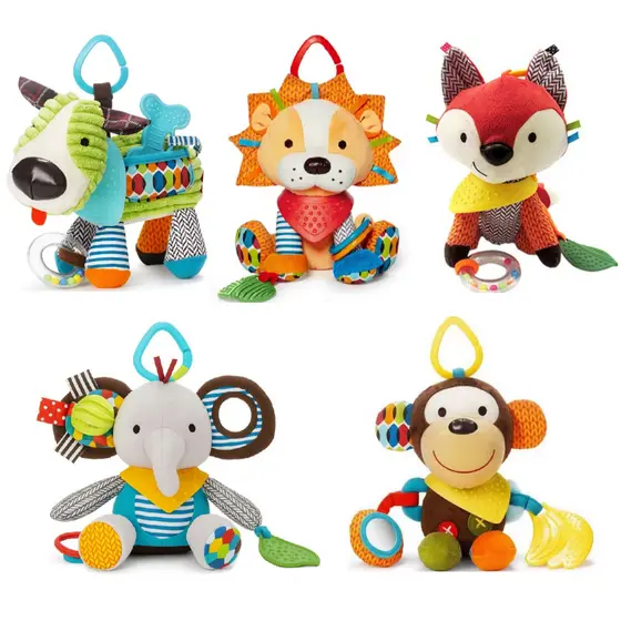 Pelucia Chocalho Bebe Brinquedo Mordedor Sensorial