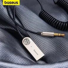 Baseus Receptor Sem Fio Bluetooth 5.0 Car Aux 3.5mm Para Speaker Headphones