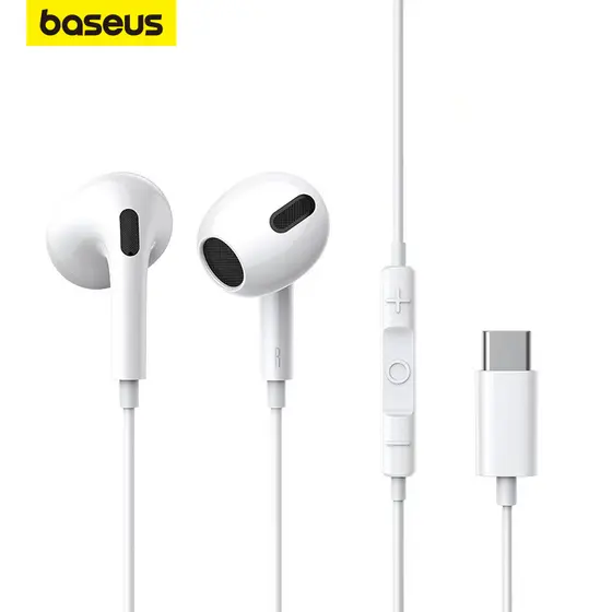 Fone De Ouvido Intra-Auricular Com Fio C17 Baseus Microfone