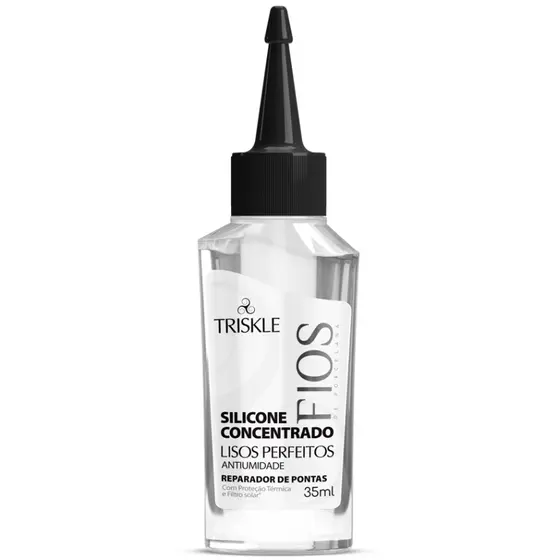 Triskle Fios Porcelana Óleo Silicone Reparador Pontas Concentrado Lisos Perfeitos Antifrizz 35ml