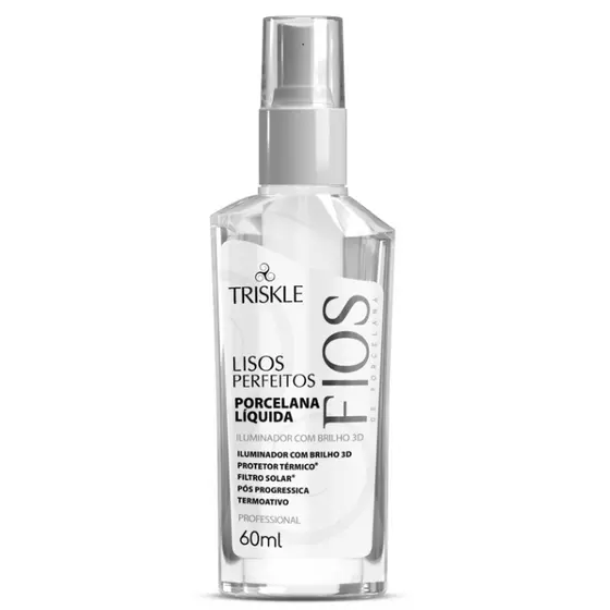 Triskle Porcelana Líquida Finalizadora Iluminadora 3D Lisos Perfeitos Proteção Térmica 60ml