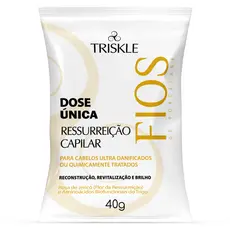 Triskle Fios Porcelana Dose Única Ressurreição Capilar Revitalização Brilho 40g
