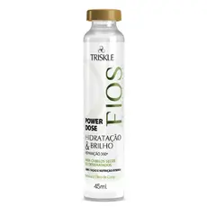 Triskle Fios Porcelana Power Dose Máscara Hidratação Creme Hidratação Brilho 45ml