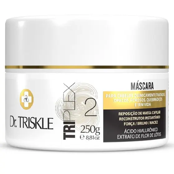 Dr. Triskle Máscara Tratamento Creme Triplex Reconstrução Reposição Massa Capilar 250g