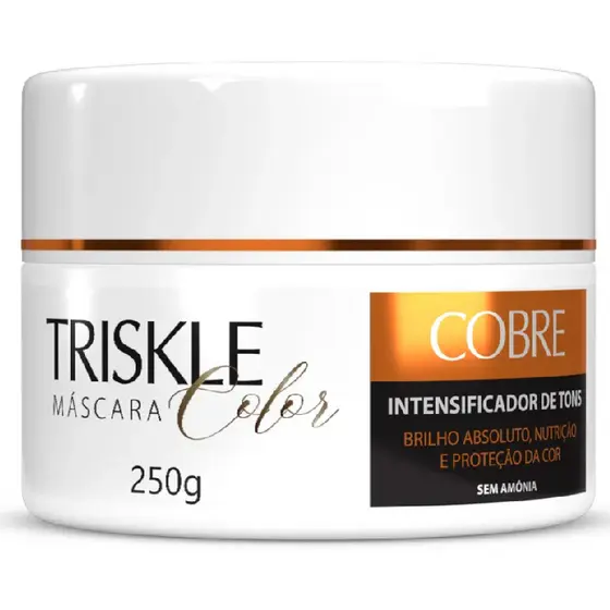 Triskle Máscara Tratamento Repair Colors Intensificadora Cor Cobre Ruivo Alta Durabilidade 250g