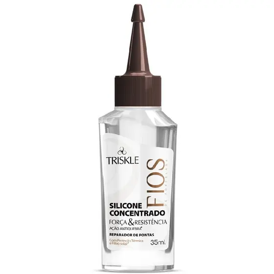 Triskle Fios Porcelana Óleo Silicone Reparador Pontas Concentrado Força Resistência Antiquebra 35ml