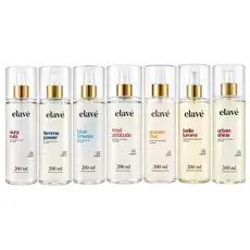 Kit Elavé Body Splash Desodorante Corporal Feminino 7 Fragrâncias Inspiradas Importados 200ml
