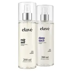 Kit Elavé Body Splash Masculino Noir Self | Deep Sauv 200ml - Inspirado Yslf | Sauvage