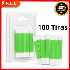 100 Tiras de Cera Depilatória Facial Aloe Vera 50 Pares Unidades Sobrancelhas Buço — Prontas para Uso Depil Easy
