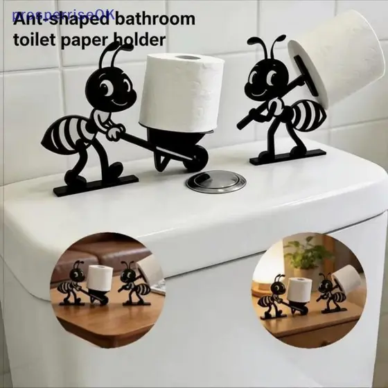 [newpros] Dispensador De Caixa De Tecido Formiga Com Base Estável Formato De Animal Criativo Para Sala De Estar Suporte