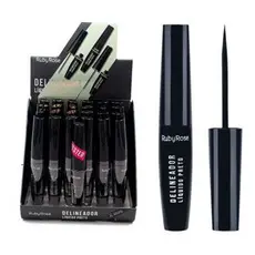 RUBY ROSE HB-8406 DELINEADOR LIQUIDO PRETO - BOX 24 UN