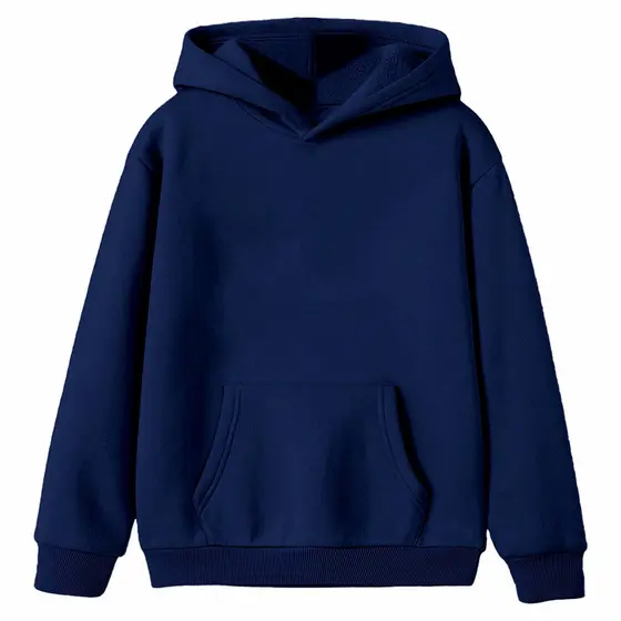 Blusa de Frio Masculino Infantil Moletom Liso Infantil Moleton Básico Infantil Casaco Masculino